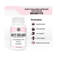 Left Coast Performance Multi Collagen Capsules, Collagen for Skin, Hair, Nails and Joint Health Supplement, 120ct