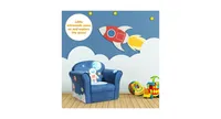 Kids Astronaut Armrest Upholstered Couch