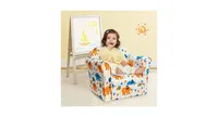 Kids Elephant Upholstered Sofa with Armrest