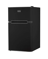 Black & Decker 3.1 cu.ft.. 2 Door Ref/Freezer - Black