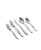 Cambridge Silversmiths Delia Mirror 42 Piece Stainless Steel Flatware Set, Service for 8