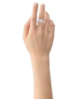 Diamond Flower Ring (1/6 ct. t.w.) Sterling Silver