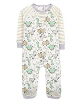 Baby Essentials Boys Footed Coverall with Lovey Set