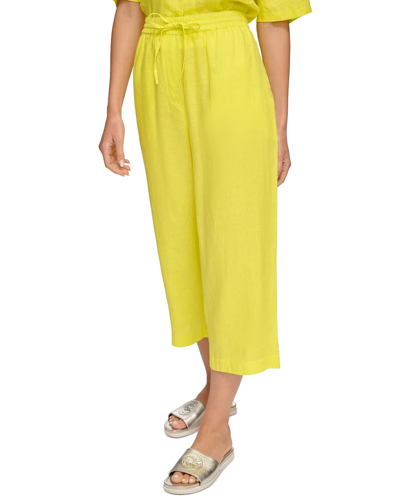 Dkny Pull-On Wide-Leg Pants