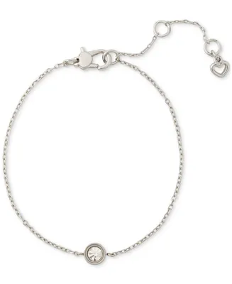 Kate Spade New York Gold-Tone Solitaire Imitation Pearl Link Bracelet