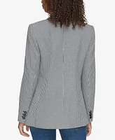 Karl Lagerfeld Paris Petite Houndstooth Check Blazer, First@Macy's