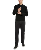 Kenneth Cole Men's Slim-Fit Zip-Placket Long Sleeve Polo Sweater