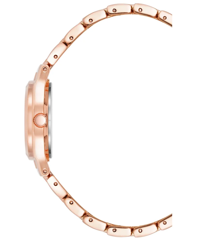Anne Klein Women's Quartz Rose Gold-Tone Alloy Bracelet Watch, 26mm - Rose Gold