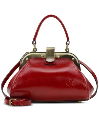 Patricia Nash Conselice Small Leather Frame Satchel