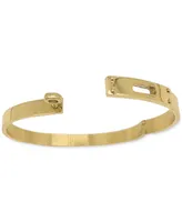 Adornia 14k Gold-Plated Lock Closure Bangle Bracelet