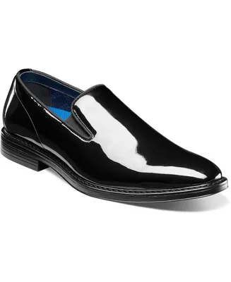 Nunn Bush Men's Centro Formal Flex Plain Toe Slip On Dress Shoes