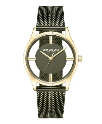 Kenneth Cole New York Women's Transparency Green Stainless Steel Watch 34mm