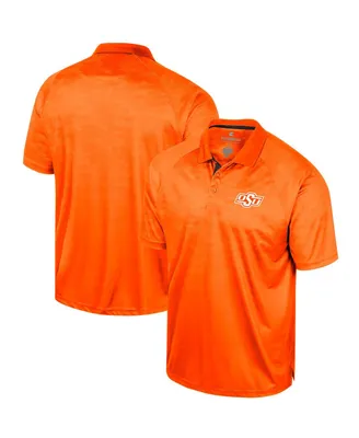 Men's Colosseum Orange Oklahoma State Cowboys Honeycomb Raglan Polo Shirt