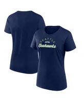 Women's Fanatics College Navy Seattle Seahawks Primary Component T-shirt