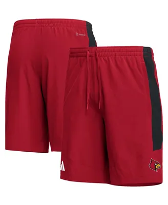 Men's adidas Red Louisville Cardinals Aeroready Shorts