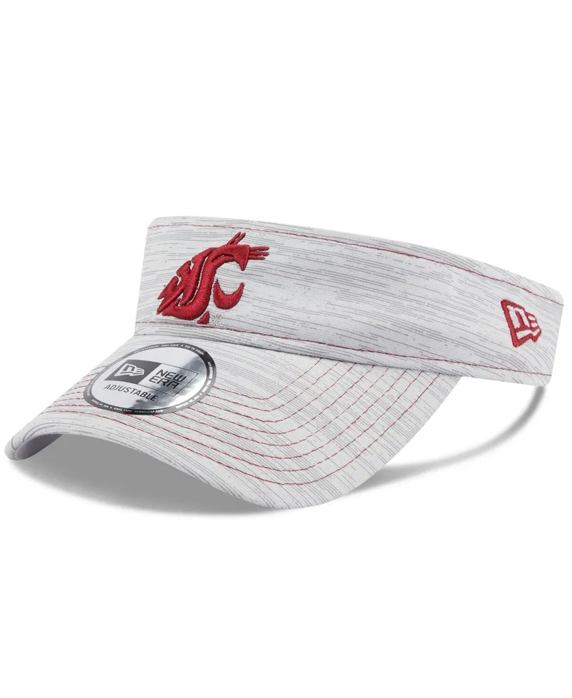 Men's New Era Gray Washington State Cougars Logo Adjustable Visor