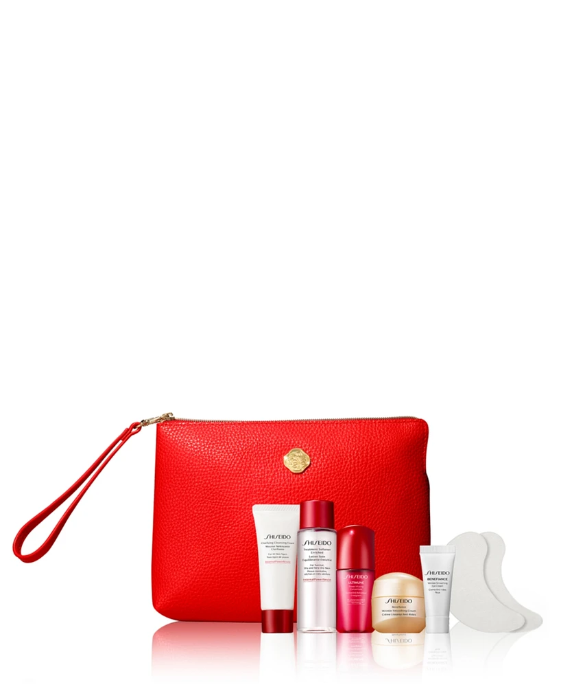 Choose a Free 7-Pc. gift with any $85 Shiseido purchase!