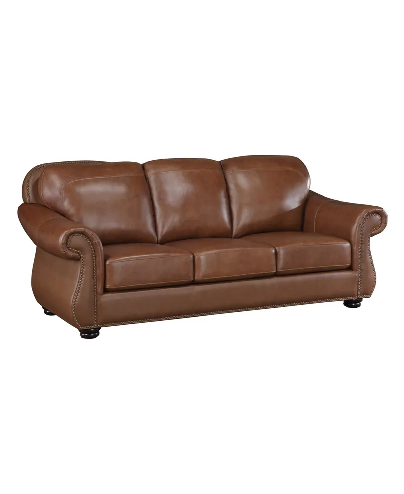 White Label Dadeville 85" Leather Match Sofa