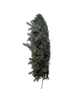 Kurt Adler 24" Pre-Lit Clear Incandescent Spruce Wreath