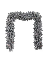 Kurt Adler 9' Battery-Operated Warm Led Vail Pine Garland