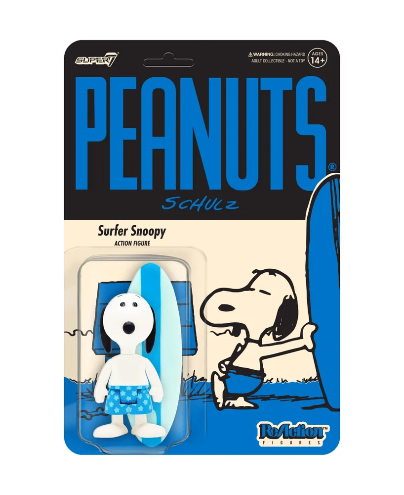 Super 7 Peanuts Snoopy Surfer Snoopy 3.75" ReAction Figure
