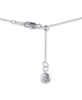 Le Vian Denim Ombre (7/8 ct. t.w.) & White Sapphire (1/6 ct. t.w.) Graduated Adjustable 20" Lariat Necklace in 14k White Gold