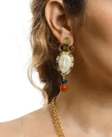 Nectar Nectar New York 18k Gold-Plated Andarika Gemstone Drop Earrings