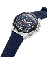 Kenneth Cole Reaction Men's Chronograph Blue Siliconee Watch 43.5mm