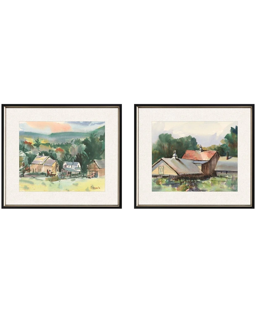 Valley Farm Ii Framed Art, Set of 2