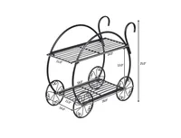 Heavy Duty Metal Flower Cart Plant Stand