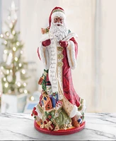 Fitz and Floyd Holiday Home African American Santa Figurine, 18.75-in