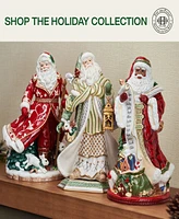 Fitz and Floyd Studio Collection 12.75-Inch Town & Country Santa Figurine, 12.75-inch