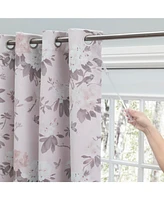 Ricardo Mystic Garden Floral Blackout Grommet Patio Curtain Panel w/Wand 104"W x 84"L