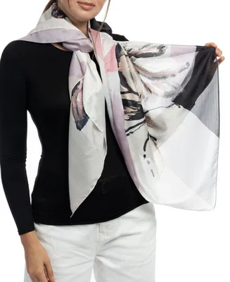 Vince Camuto Women's Colorblock Floral Square Scarf