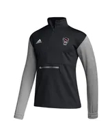 Men's adidas Black Nc State Wolfpack Sideline Aeroready Half-Zip Top