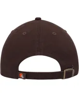 Big Boys and Girls '47 Brand Brown Cleveland Browns Team Logo Clean Up Adjustable Hat