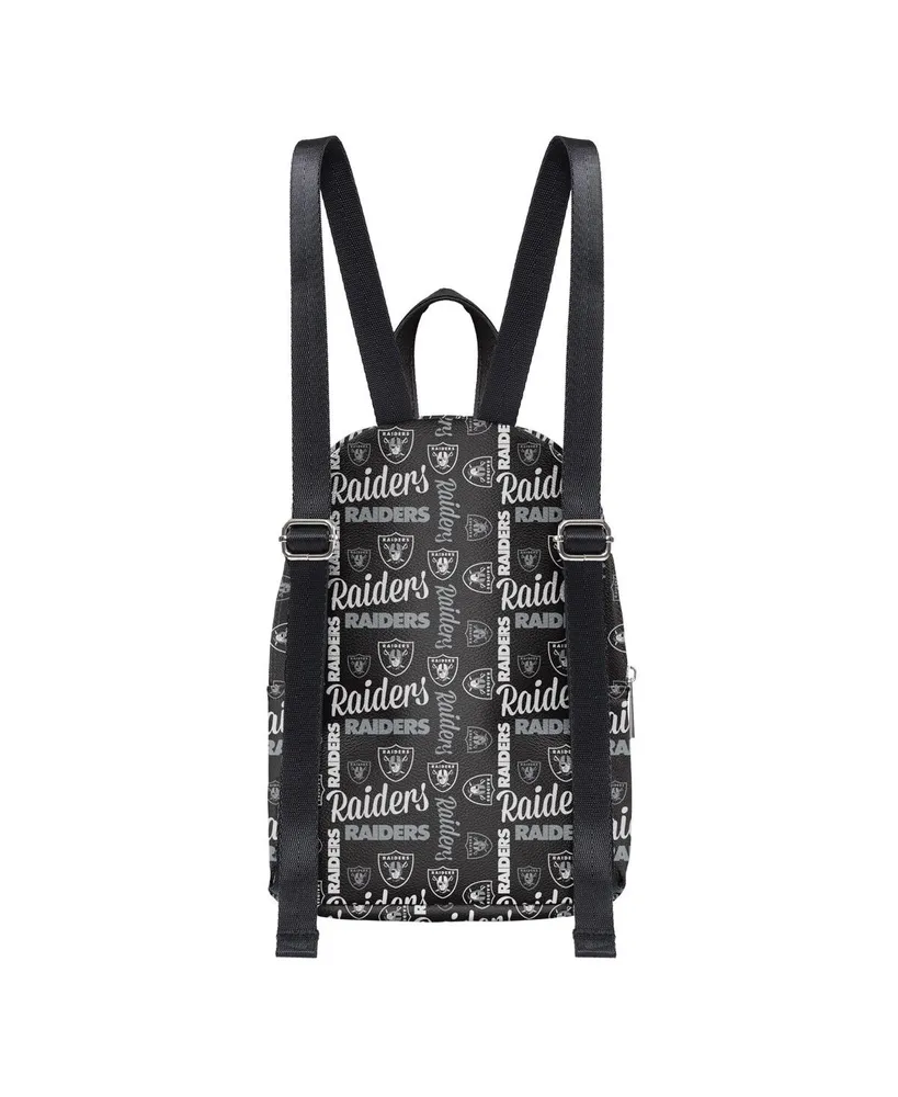 Youth Boys and Girls Foco Black Las Vegas Raiders Repeat Brooklyn Mini Backpack