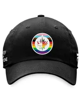 Men's Fanatics Black Winnipeg Jets Team Logo Pride Adjustable Hat