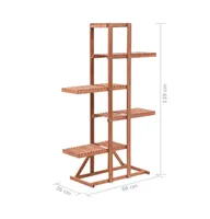 vidaXL Plant Stand Cedar Wood 33.9"x14.2"x54.7"