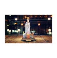 Fc Design 12"H Our Lady of Fatima with Prayer Statue Our Lady of The Holy Rosary of Fatima Holy Figurine Religious Decoration Home Decor Perfect Gift