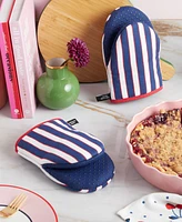 kate spade new york Botanical Stripe Mini Oven Mitt 2-Pack Set, 5.5" x 8"