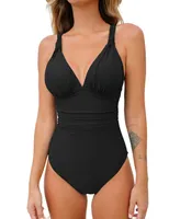 Women's Back Cross One Piece Swimsuit