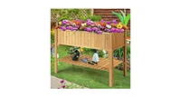 Wooden Elevated Planter Box Shelf Suitable for Garden Use