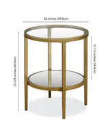 Hera Antique Round Side Table - Gold