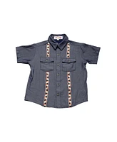 Mixed Up Clothing Big Boys Short Sleeves Button Down Pocket Shirt