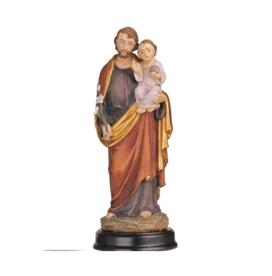 Fc Design 5"H Saint Joseph Holding Baby Jesus Statue Holy Figurine Religious Decoration Home Decor Perfect Gift for House Warming, Holidays and Birthd