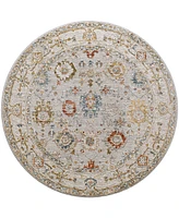 Livabliss Reina Ren-2307 5'3" x 5'3" Round Area Rug