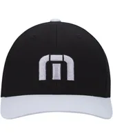 Men's Travis Mathew Black, Gray Skipper Tri-Blend Snapback Hat