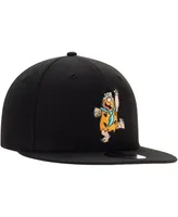 Men's New Era Fred Black The Flintstones 9FIFTY Snapback Hat