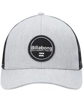 Men's Billabong Gray, Black Walled Trucker Snapback Hat